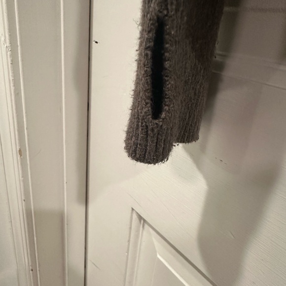 MARKET & SPRUCE Brown Cowl Neck Waffle Stitch Sweater Size XL Great Cond. - Picture 12 of 12